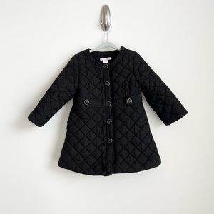 Janie and Jack Quilted Jacket Black 12-24mo